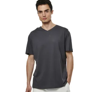 Body Action Μπλούζα Κοντομάνικη Graphite Grey