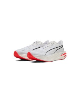 PUMA Deviate Ανδρικά Αθλητικά Παπούτσια Running White / Ultra Red / Silver
