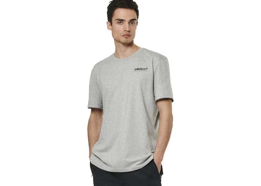 Body Action Creative T-shirt Ανοιχτό Γκρι