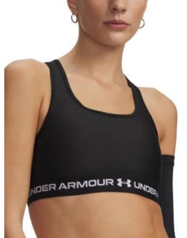 Under Armour Γυναικείο Αθλητικό Μπουστάκι Black/white με Ελαφριά Ενίσχυση
