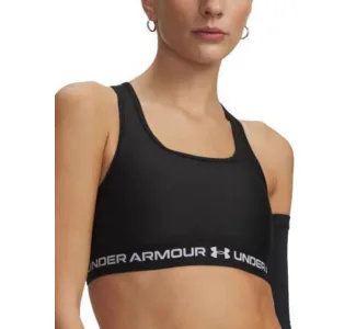 Under Armour Γυναικείο Αθλητικό Μπουστάκι Black/white με Ελαφριά Ενίσχυση
