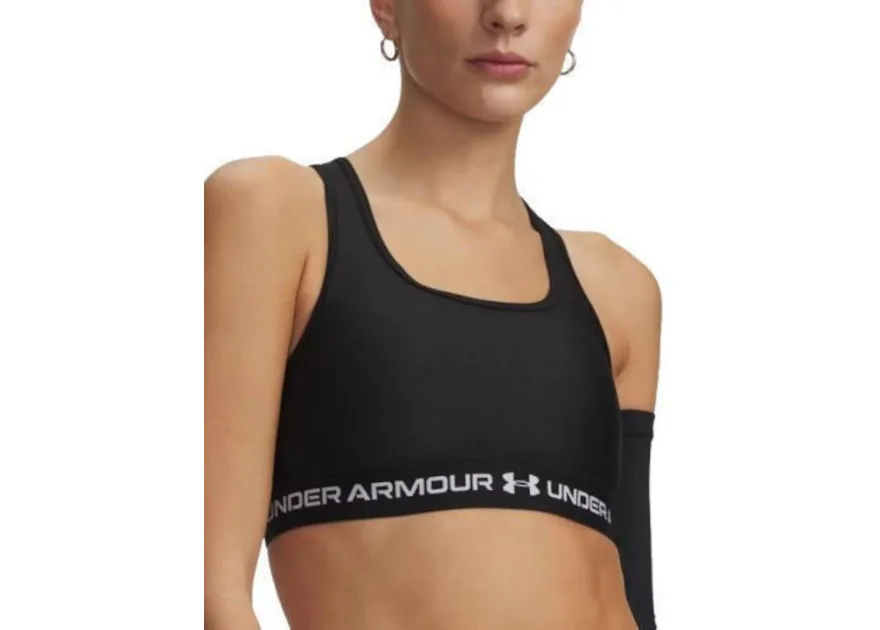 Under Armour Γυναικείο Αθλητικό Μπουστάκι Black/white με Ελαφριά Ενίσχυση