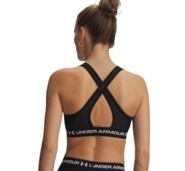 Under Armour Γυναικείο Αθλητικό Μπουστάκι Black/white με Ελαφριά Ενίσχυση