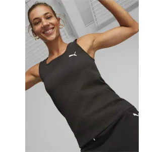 Puma Αμάνικη Γυναικεία Αθλητική Μπλούζα Μαύρη