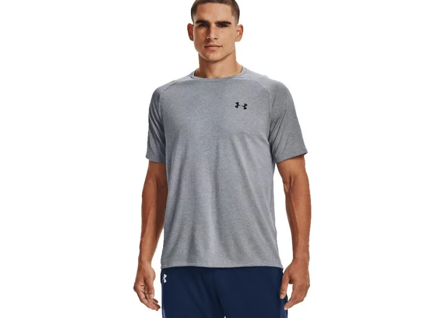 Under Armour Tech 2.0 Αθλητικό T-shirt Γκρι