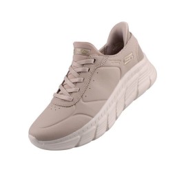 Skechers Bobs B Flex Γυναικεία Μποτάκια Μπεζ