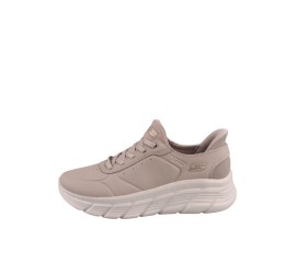 Skechers Bobs B Flex Γυναικεία Μποτάκια Μπεζ
