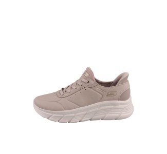Skechers Bobs B Flex Γυναικεία Μποτάκια Μπεζ