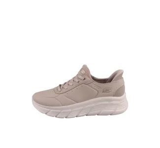 Skechers Bobs B Flex Γυναικεία Μποτάκια Μπεζ