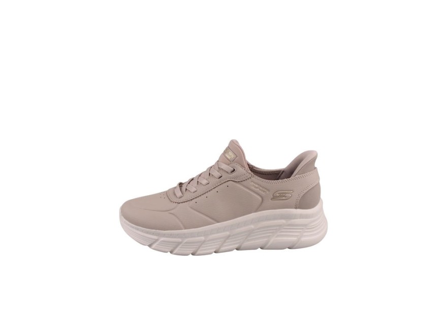 Skechers Bobs B Flex Γυναικεία Μποτάκια Μπεζ