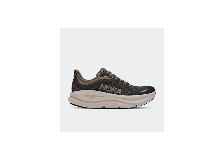 HOKA Bondi 9 Ανδρικά Αθλητικά Παπούτσια Running Black - River Rock Grey