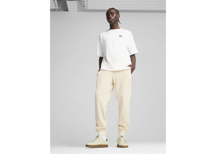 Puma Essentials Ανδρικό Παντελόνι Φόρμας με Λάστιχο Μπεζ