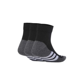 Adidas Cushioned Running Κάλτσες Μαύρες 3 Ζεύγη