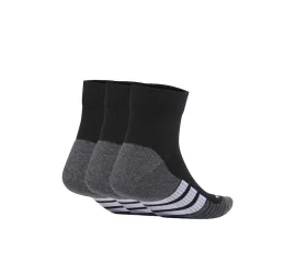 Adidas Cushioned Running Κάλτσες Μαύρες 3 Ζεύγη