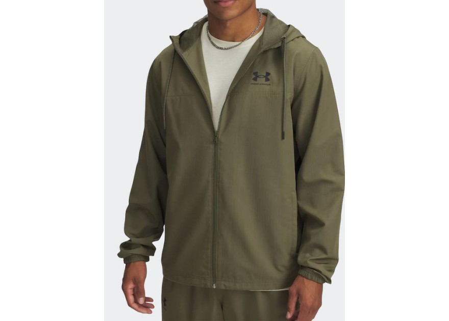 Under Armour Μπουφάν Αντιανεμικό Green