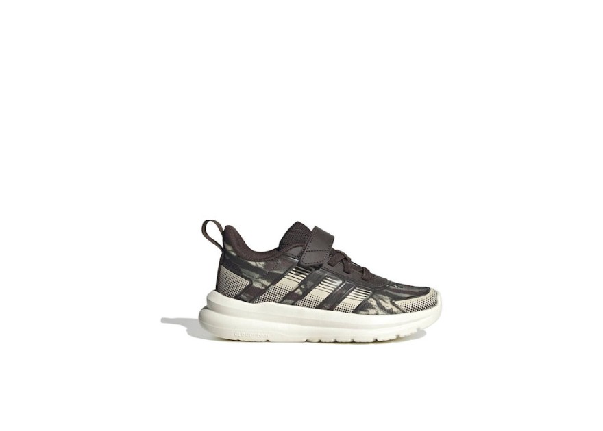 Adidas Tensaur Run 4.0 Αθλητικά Παιδικά Παπούτσια Running με Κορδόνια Καφέ