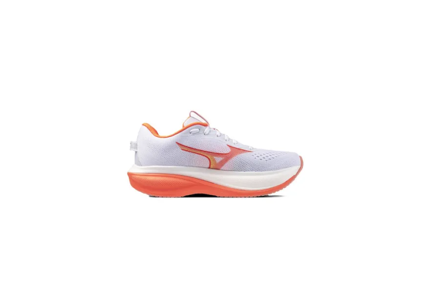 Mizuno Γυναικεία Αθλητικά Παπούτσια Training White / Flamingo Coral / Lime Pulp