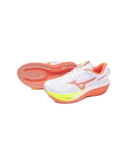 Mizuno Γυναικεία Αθλητικά Παπούτσια Training White / Flamingo Coral / Lime Pulp
