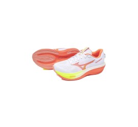 Mizuno Γυναικεία Αθλητικά Παπούτσια Training White / Flamingo Coral / Lime Pulp