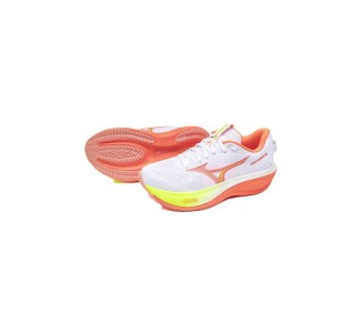 Mizuno Γυναικεία Αθλητικά Παπούτσια Training White / Flamingo Coral / Lime Pulp