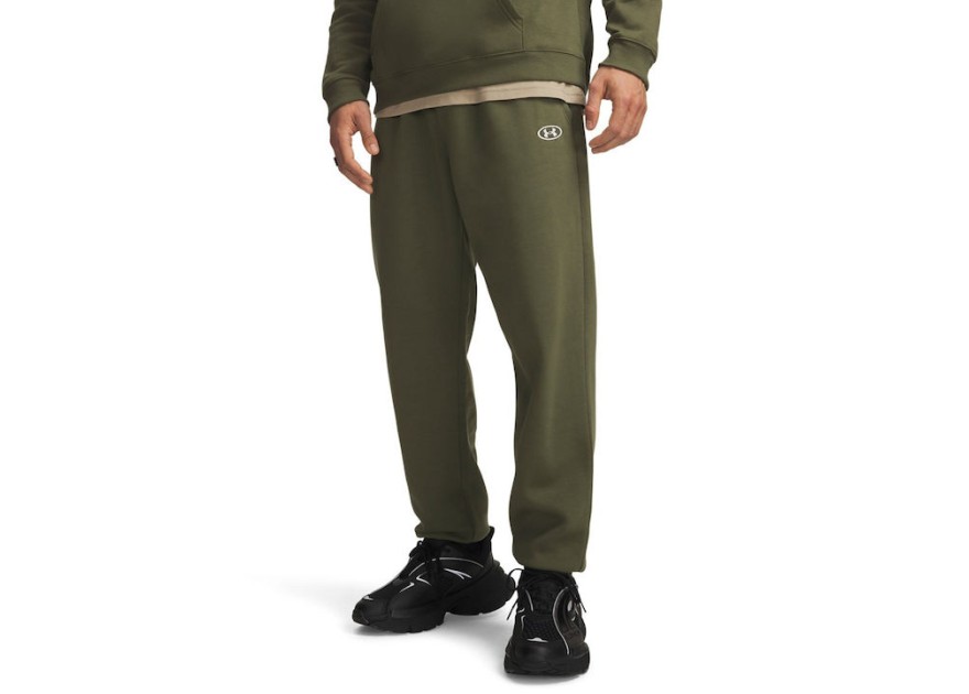 Under Armour Ua Rival Παντελόνι Φόρμας με Λάστιχο Χακί