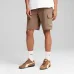Puma Men's Essentials No1 Logo Cargo 10inch Shorts Μπεζ