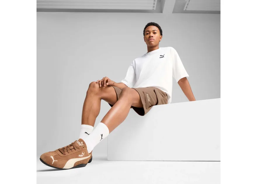 Puma Men's Essentials No1 Logo Cargo 10inch Shorts Μπεζ
