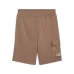 Puma Men's Essentials No1 Logo Cargo 10inch Shorts Μπεζ