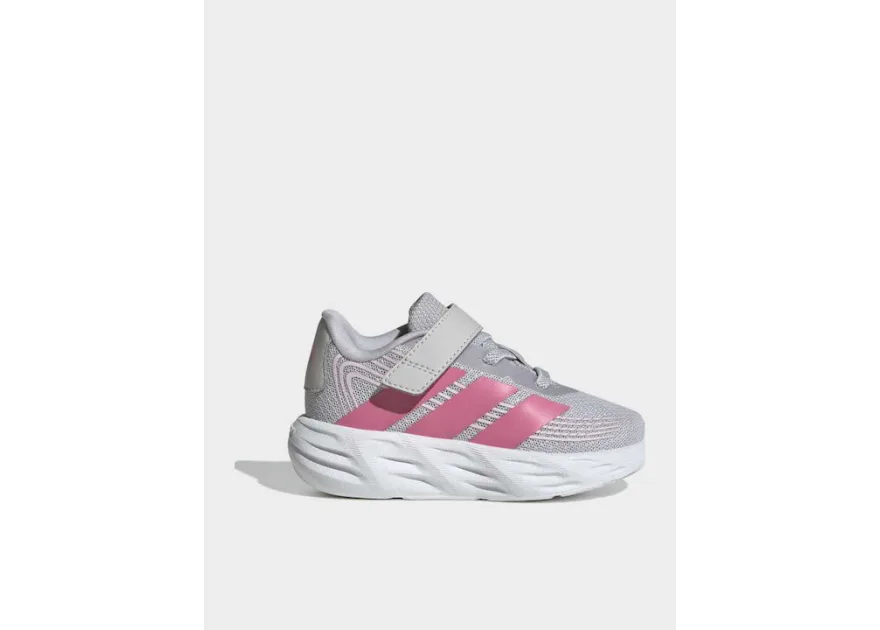 Adidas Galaxy 8 Αθλητικά Παιδικά Παπούτσια Running με Σκρατς Γκρι