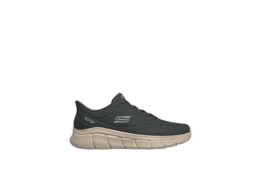 Skechers Bobs Sport B Flex Ανδρικά Ανατομικά Sneakers Λαδι
