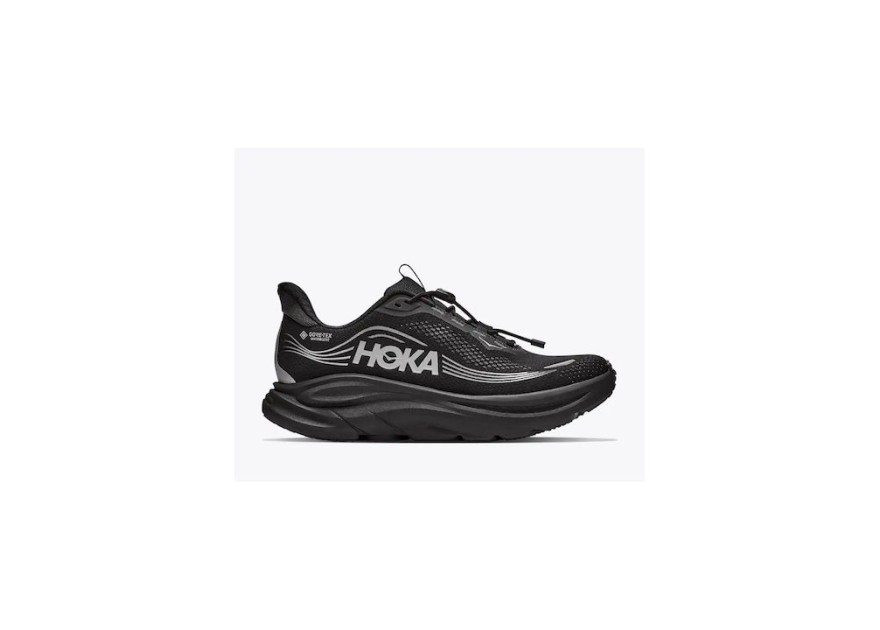 HOKA Clifton 11 Ανδρικά Αθλητικά Παπούτσια Running Αδιάβροχα με Μεμβράνη Gore-Tex Μαύρα