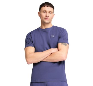 Puma Ess Elevated T-shirt Μπλε