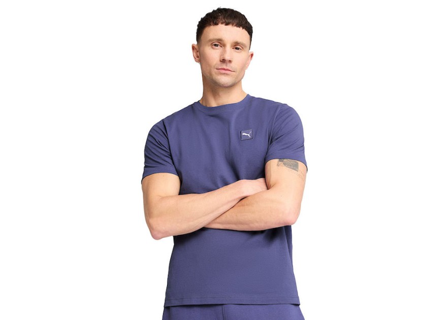 Puma Ess Elevated T-shirt Μπλε