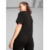 Puma Γυναικείο Crop T-shirt Μαύρο