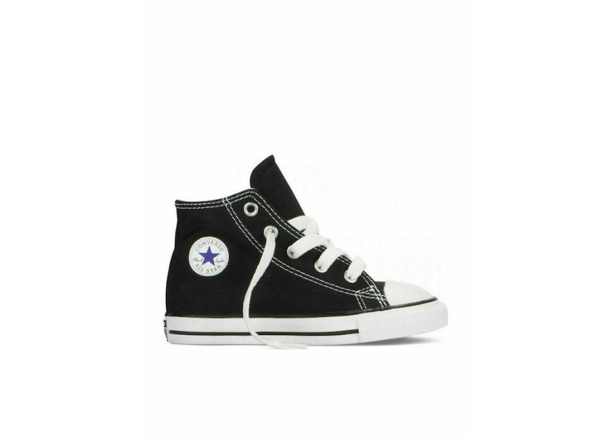 Converse Chuck Taylor All Star Παιδικά Sneakers High Μαύρα