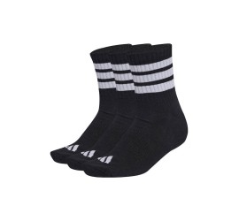Adidas Mid Αθλητικές Κάλτσες Μαύρες 3 Ζεύγη