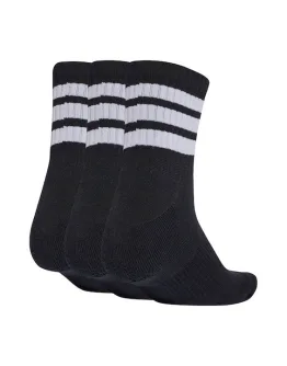 Adidas Mid Αθλητικές Κάλτσες Μαύρες 3 Ζεύγη