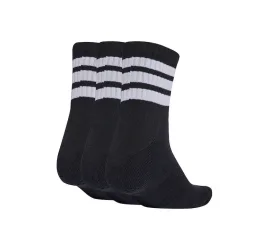 Adidas Mid Αθλητικές Κάλτσες Μαύρες 3 Ζεύγη