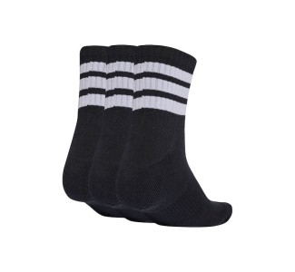 Adidas Mid Αθλητικές Κάλτσες Μαύρες 3 Ζεύγη