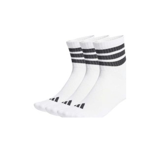 Adidas Mid Αθλητικές Κάλτσες Λευκές 3 Ζεύγη
