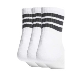 Adidas Mid Αθλητικές Κάλτσες Λευκές 3 Ζεύγη