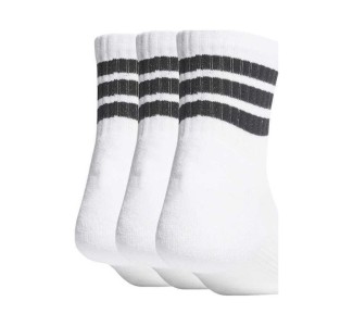 Adidas Mid Αθλητικές Κάλτσες Λευκές 3 Ζεύγη