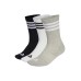 Adidas Essentials Αθλητικές Κάλτσες Μαύρες 3 Ζεύγη