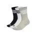 Adidas Essentials Αθλητικές Κάλτσες Μαύρες 3 Ζεύγη