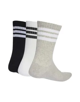 Adidas Essentials Αθλητικές Κάλτσες Μαύρες 3 Ζεύγη