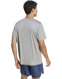 Adidas Ess Αθλητικό T-shirt Γκρι