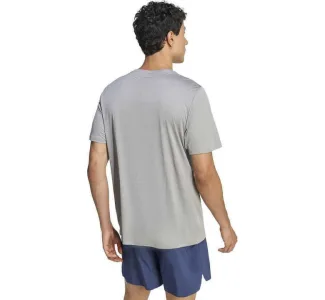 Adidas Ess Αθλητικό T-shirt Γκρι
