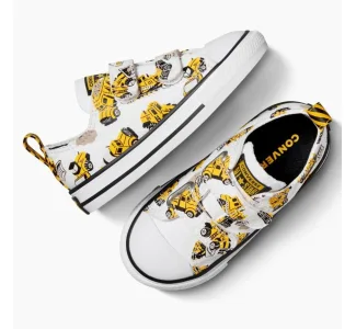 Converse Chuck Taylor All Star Easy-on Παιδικά Sneakers με Σκρατς Λευκά