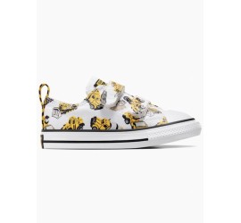 Converse Chuck Taylor All Star Easy-on Παιδικά Sneakers με Σκρατς Λευκά