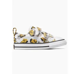 Converse Chuck Taylor All Star Easy-on Παιδικά Sneakers με Σκρατς Λευκά